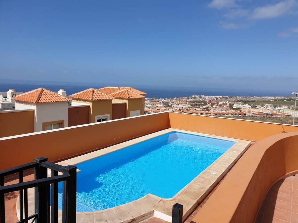 Villa Roque Del Conde With Private Pool, Terrace With Fantastic Sea Views, Wifi, Garden, Garage Adeje Zewnętrze zdjęcie